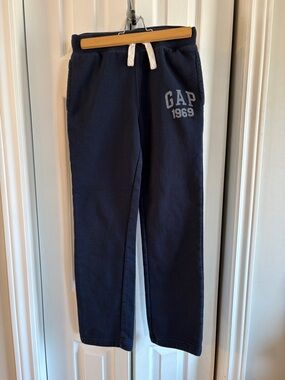 (2/$40) GAP Kids Navy Drawstring Joggers with White Cord